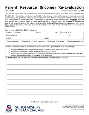 Parent Resource Re-Evaluation Form