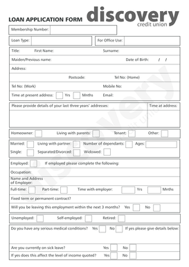 Loan Application Form