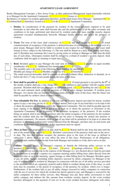 Apartment Lease Agreement