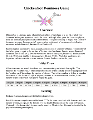 Chickenfoot Dominoes Game - TedMontgomery.com