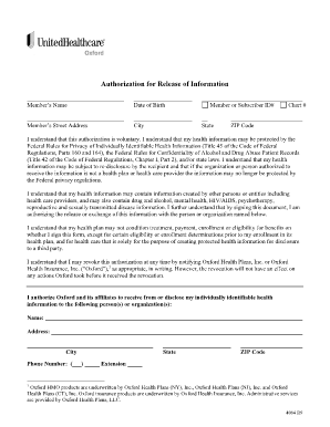 Authorization for Release of Information
