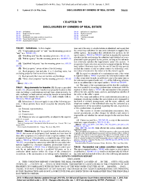 Wisconsin Residential Real Estate Condition Report Form