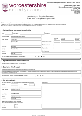 UK Planning Permission Application Form