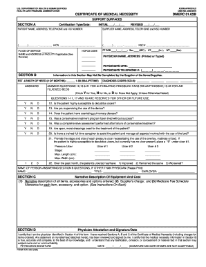 Certificate of Medical Necessity