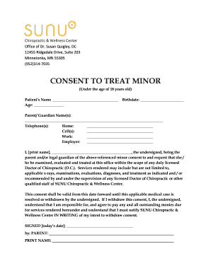 Consent to Treat Minor