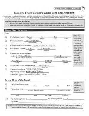 affidavit of identity theft pdf