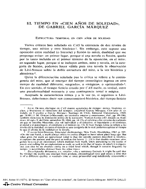 Actas IV. AIH. El tiempo en "Cien a os de soledad" - Centro Virtual ... - cvc cervantes