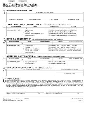 IRA Contribution Form