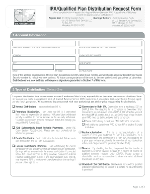 IRA/Qualified Plan Distribution Request Form