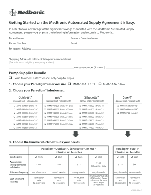 Medtronic Automated Supply Agreement