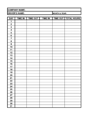 Employee Time Sheet Template
