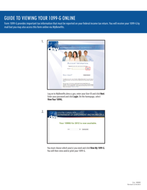 Guide to Viewing Your 1099-G Online