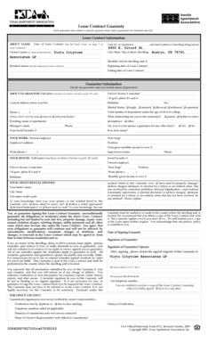 Lease Contract Guaranty