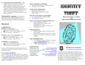 City of Lafayette Police Department Identity Theft Counter Report - michigan