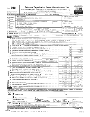 Form 990 Tax Exemption Application