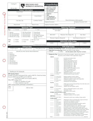 Cytology Requisition Form