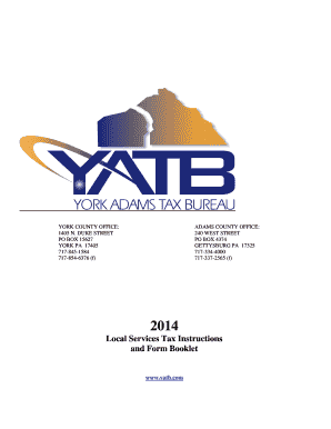 Local Services Tax Form Instructions