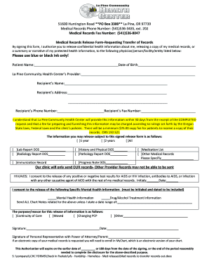 Medical Records Release Form
