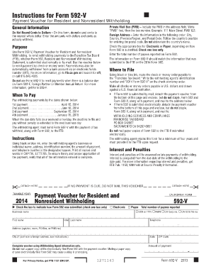Form 592-V Payment Voucher