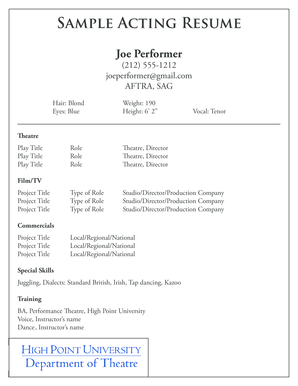 Sample of EXAM. Paper - www2 highpoint