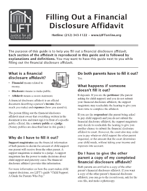 Financial Disclosure Affidavit