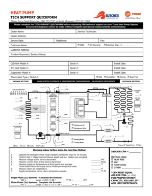 Trane Heat Pump Tech Support QuickForm