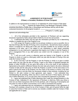 Agreement of Purchaser for HomeSteps Property