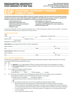 EOP Eligibility Form