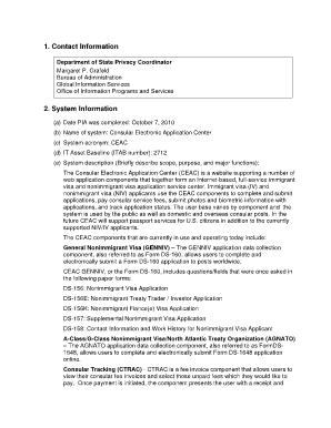 Ds 160 form pdf - usdepartment of state