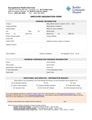 Employer Designation Form
