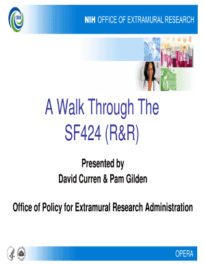SF424 (R&R) Grant Application Form