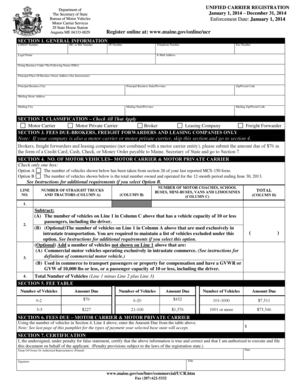 Unified Carrier Registration Form