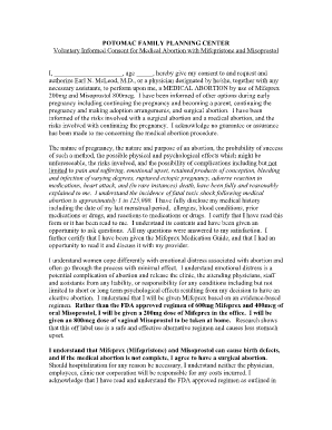 Voluntary Informed Consent for Medical Abortion
