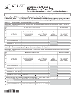 New York State CT-3-ATT Tax Form