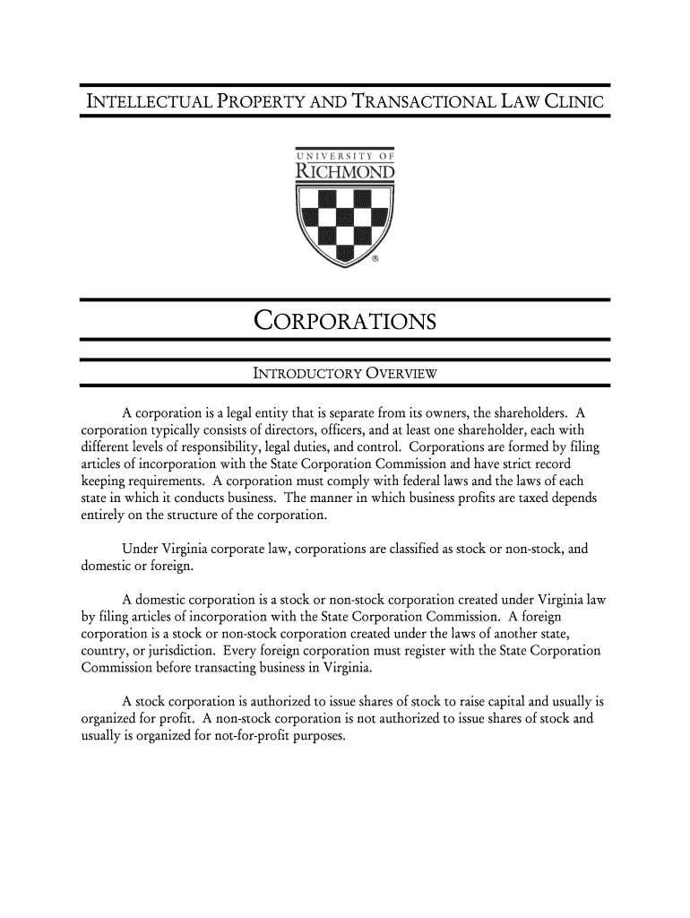 Fillable Online law richmond INTELLECTUAL PROPERTY AND TRANSACTIONAL