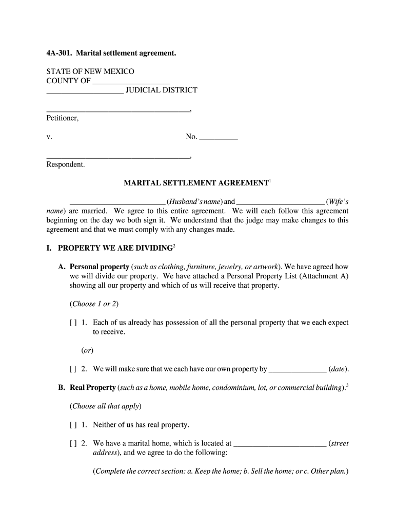 nm 4a 301 2019 forms Preview on Page 1