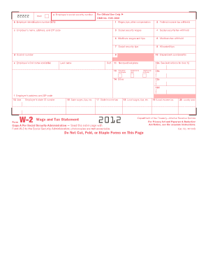 W-2 Wage and Tax Statement