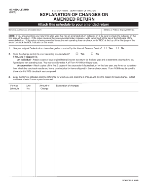 Appointment letter sample doc - Schedule AMD, 2009, Explanation of Changes on Amended Return. Forms 2009 - WEB Fillable