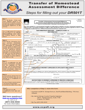Florida DR-501T Form
