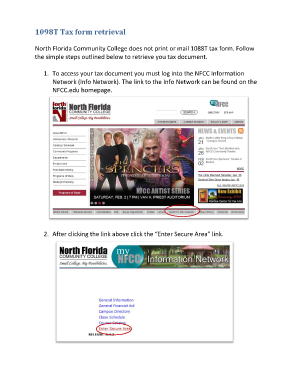 1098T Tax Form Retrieval