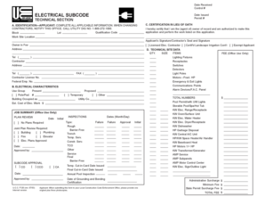 Electrical Permit Application