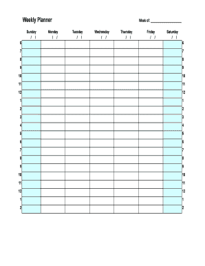 Weekly Planner - MIT