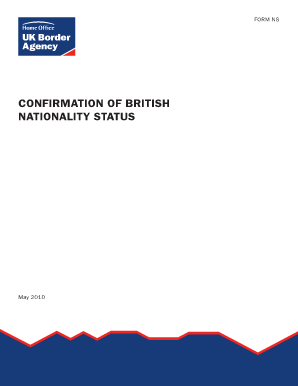 Confirmation of British Nationality Status