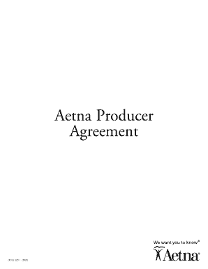 Aetna Producer Agreement