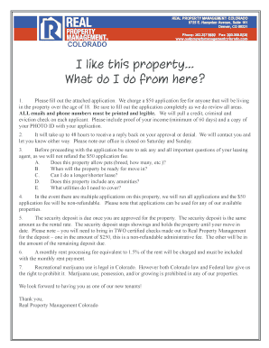 Rental Application Form