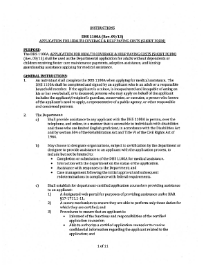 Fillable Online An 1100A (Rev. 09/13) APPLICATION FOR HEALTH ...