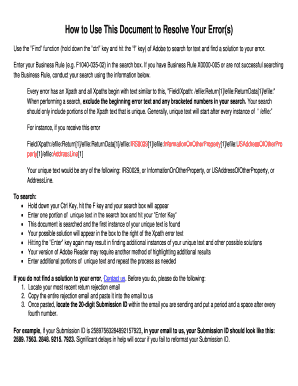 IRS Form 1040 Error Resolution Guide