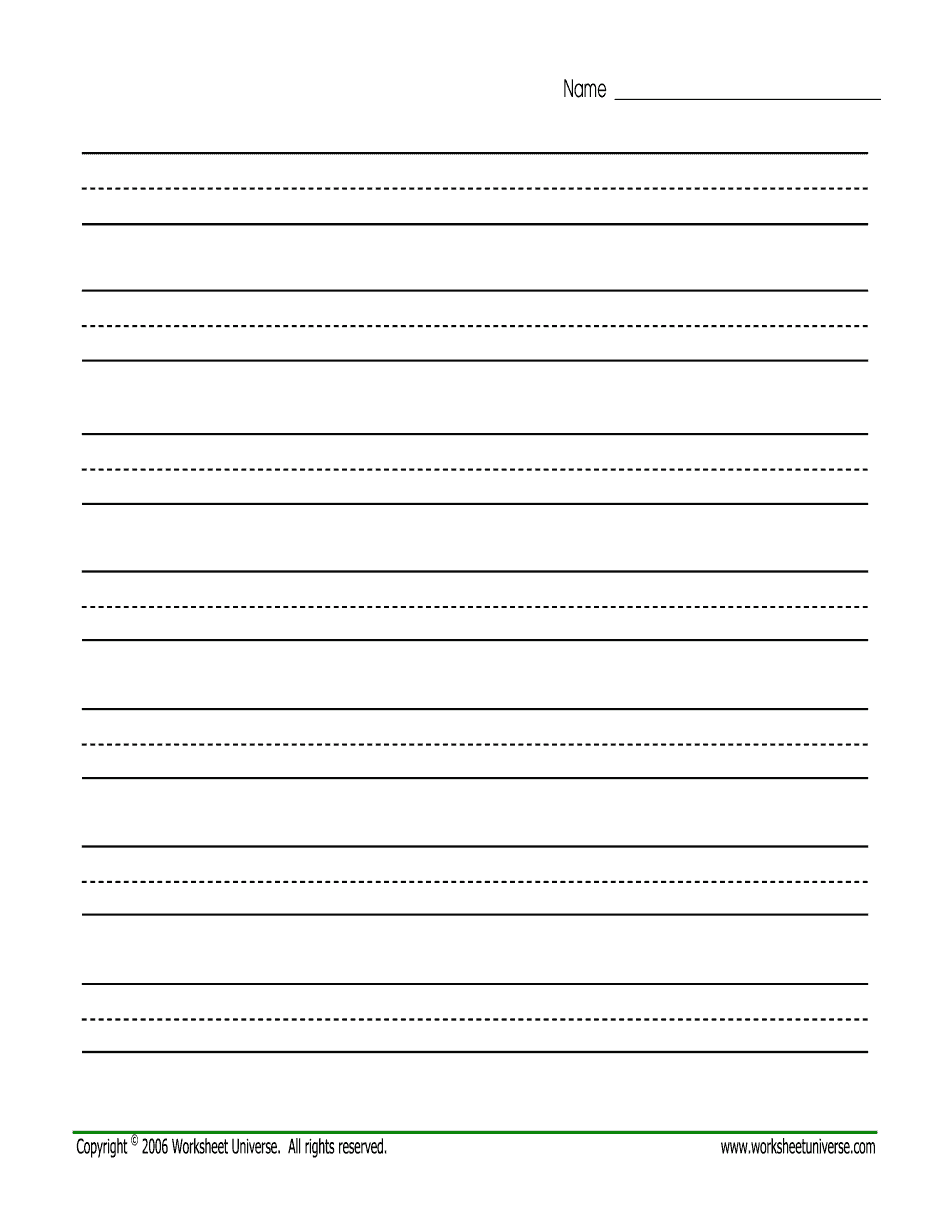 Handwriting Paper Form