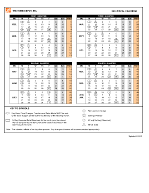 Home Depot Fiscal Calendar 2022 - Fill Online, Printable, Fillable, Blank |  pdfFiller