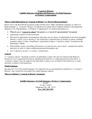 Consent to Release for Medicare Information